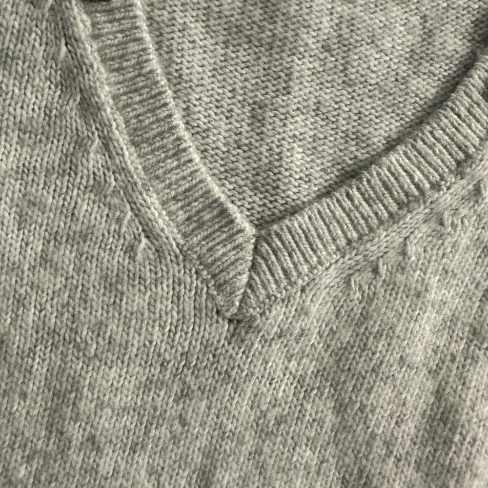 White House Black Market Embellished Gray Sweater - Picture 6 of 10